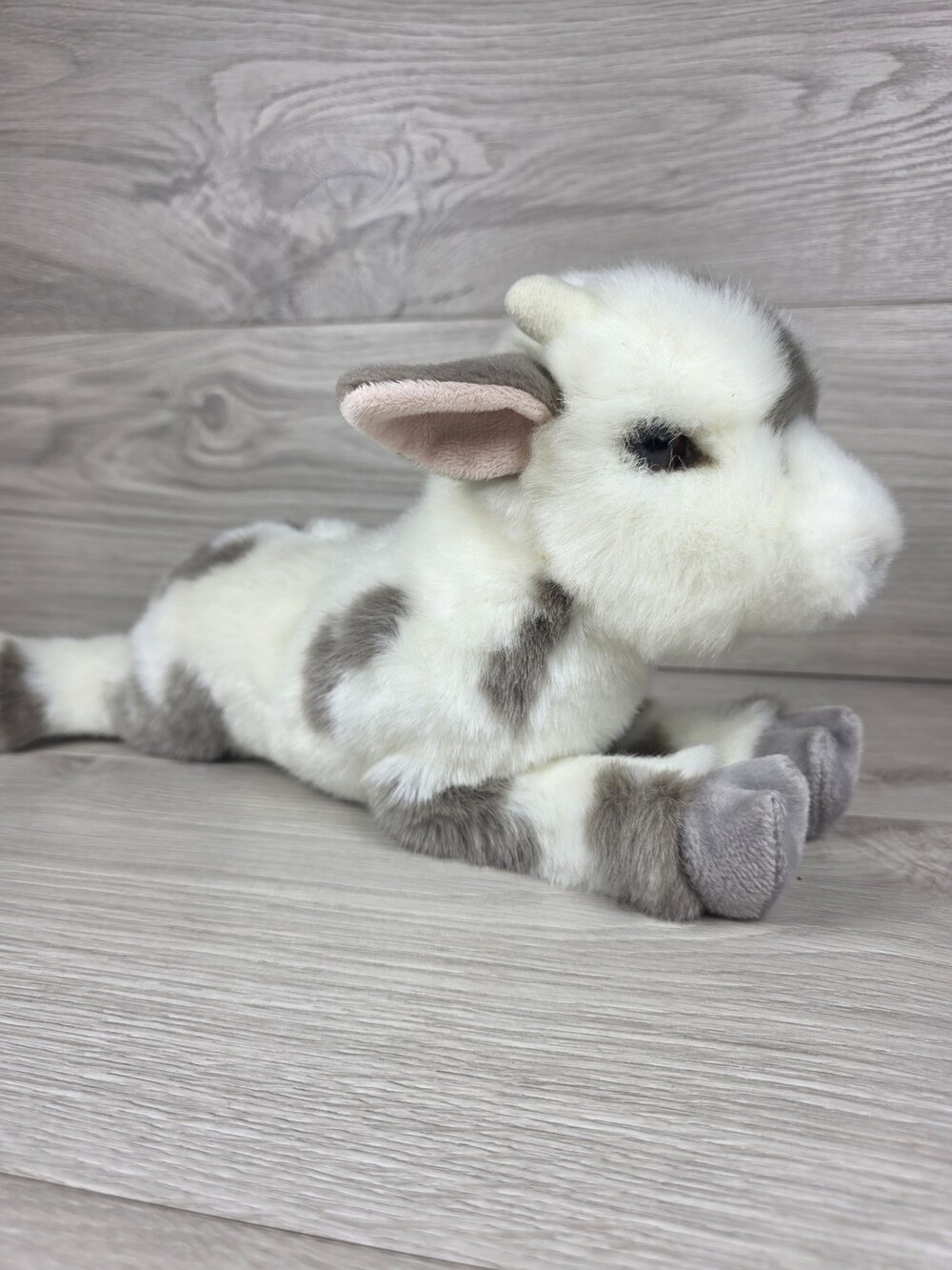 Douglas Cuddle Toys Giselle Plush Laying Baby Goat Toy Soft Realistic SU66